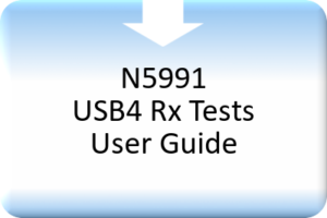 N5991 USB4 RX Tests User Guide
